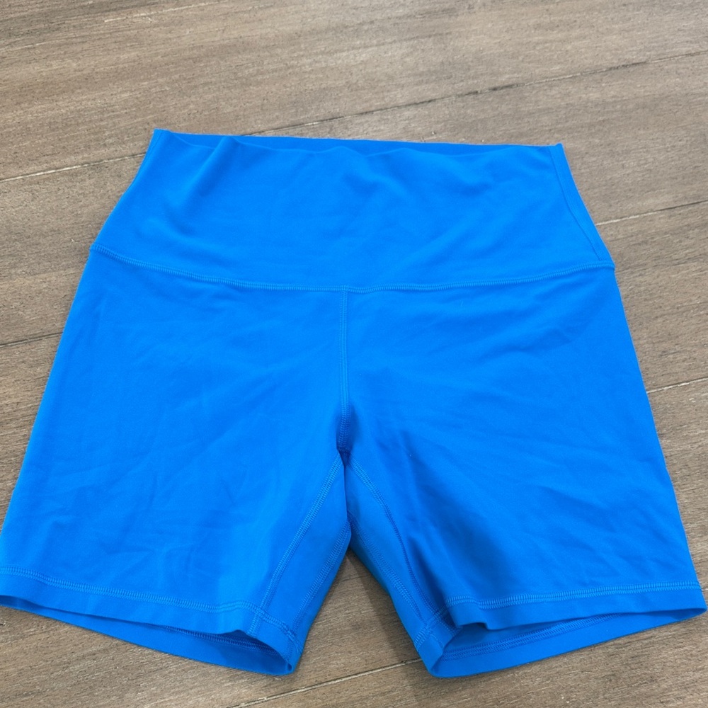 Lululemon Athletica Vibrant Blue Bike Shorts